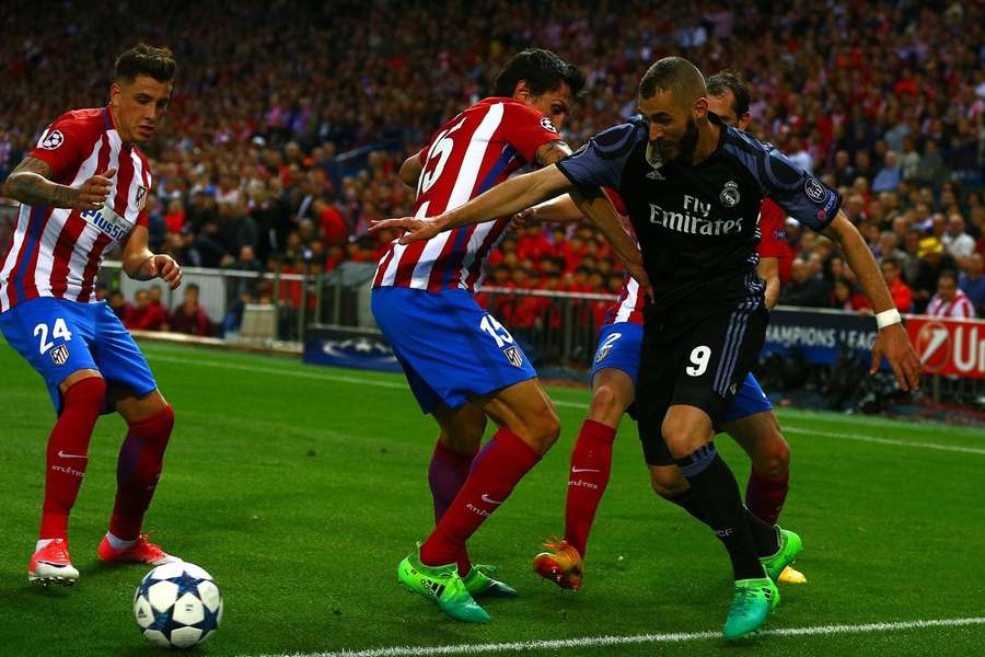 Benzema gegen Atlético im Jahr 2017