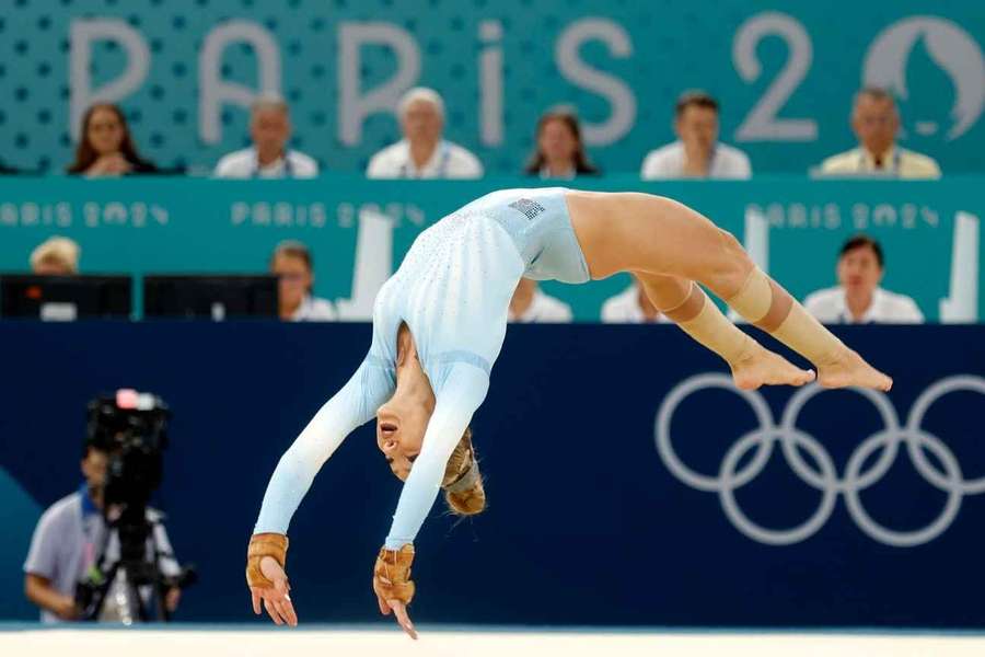 Sabrina Voinea, en los Juegos Olímpicos de París.