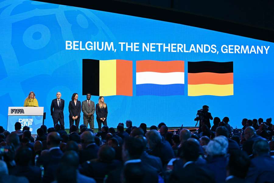 De gezamenlijke kandidatuur van Nederland, België en Duitsland