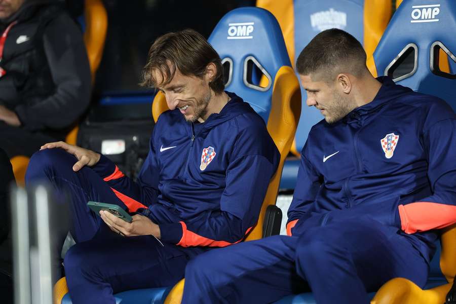 Modric (l.) und Kramaric führen das WM-Aufgebot der Kroaten an