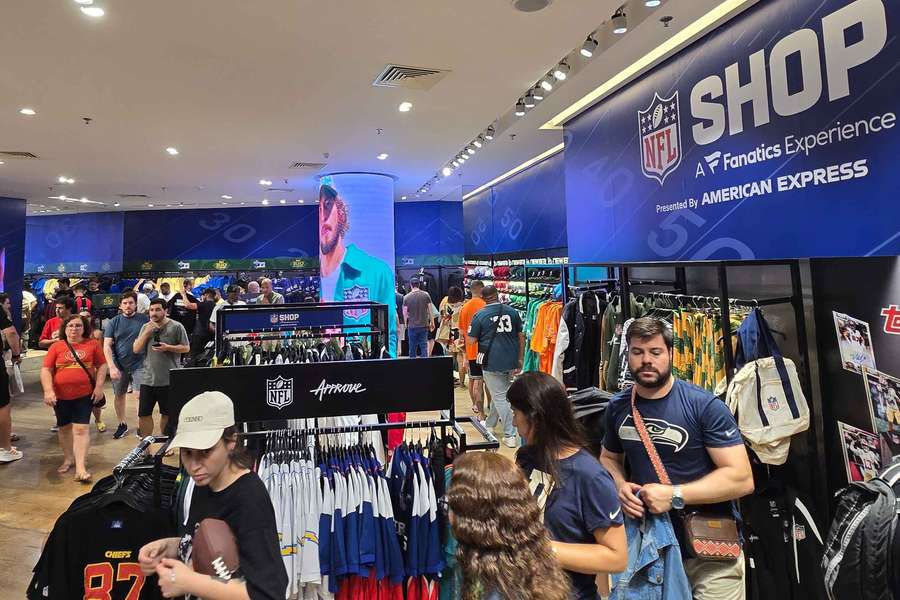 Megaloja da NFL no Rio de Janeiro Megaloja da NFL no Rio de Janeiro