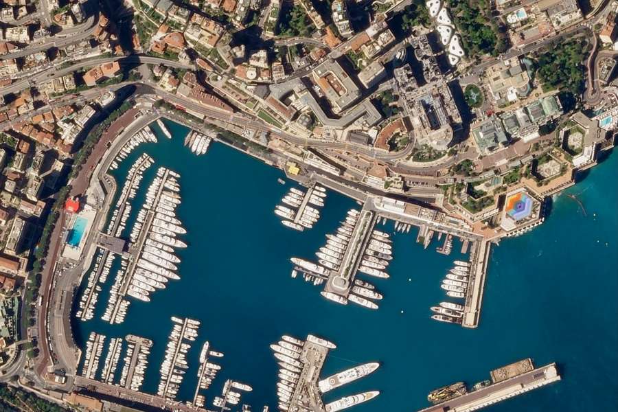 Der Circuit de Monaco von oben.