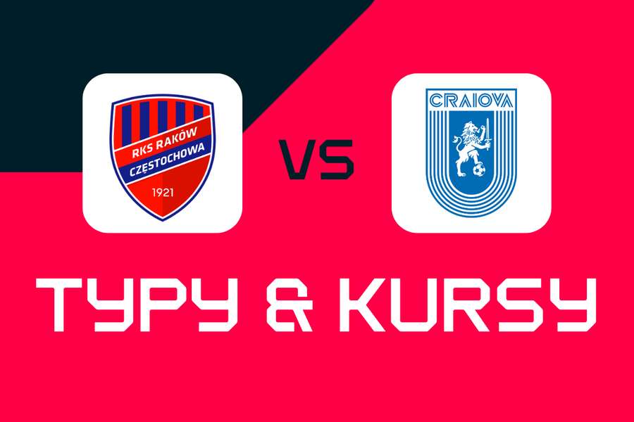 Raków Częstochowa - Universitatea Craiova: Typy bukmacherskie, kursy i zakłady (Liga Konferencji)