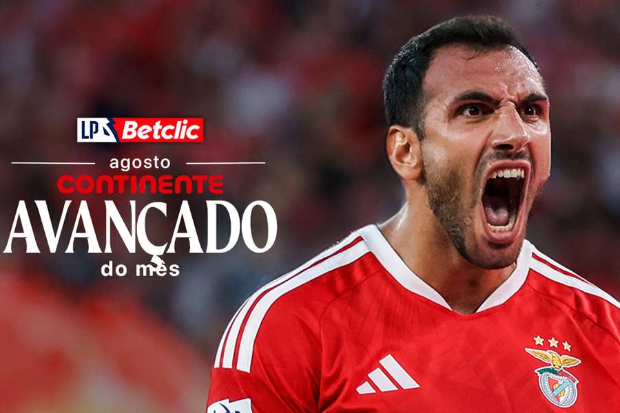 Pavlidis foi o melhor avançado do mês de agosto na Liga Pavlidis foi o melhor avançado do mês de agosto na Liga