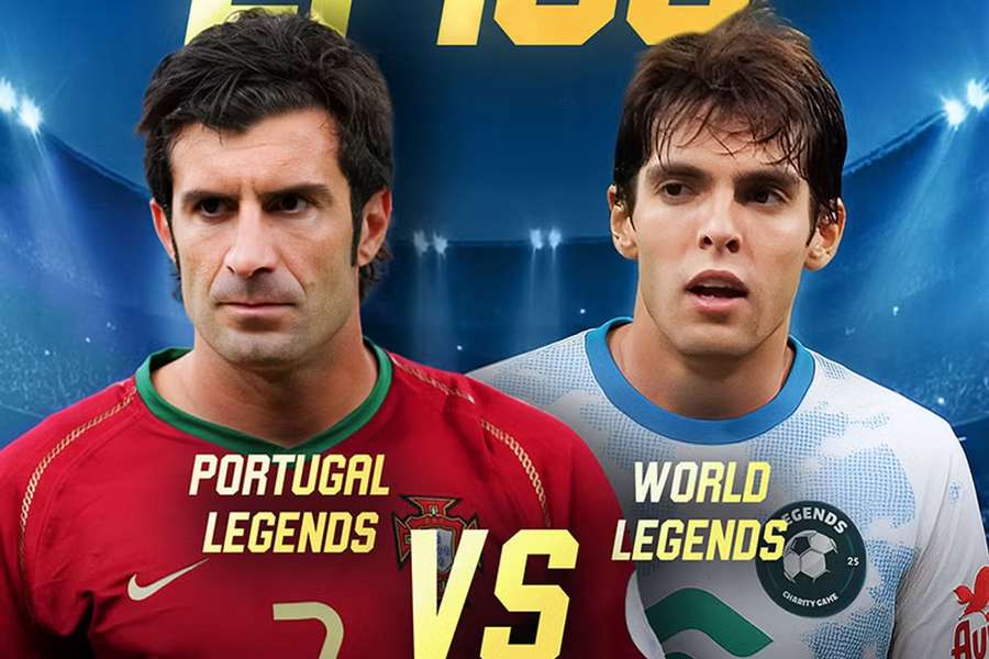 Figo e Kaká vão ser das duas estrelas que participam