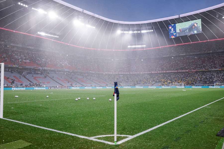 Violent storm delays Nations League semi in Munich