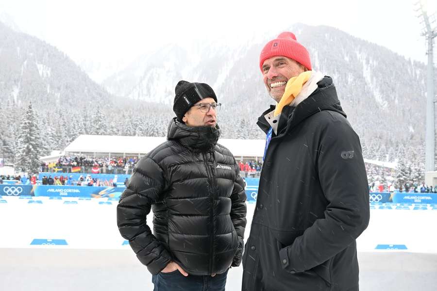 Jürgen Klopp (r.) an der Seite des früheren Biathlon-Stars Ole Einar Björndalen