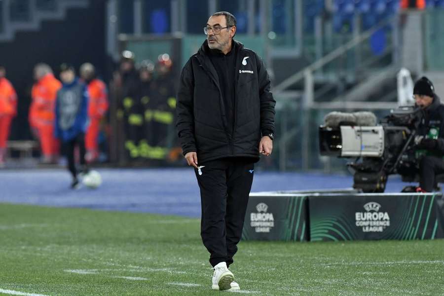 Maurizio Sarri, treinador da Lazio Maurizio Sarri, treinador da Lazio