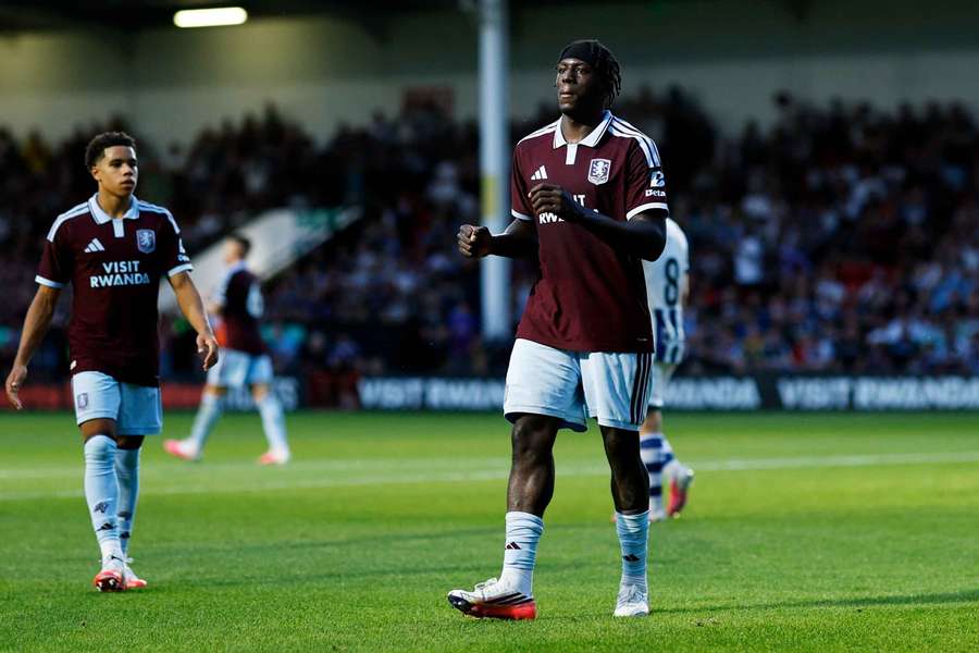 Aston Villa's Brian Madjo Aston Villa's Brian Madjo