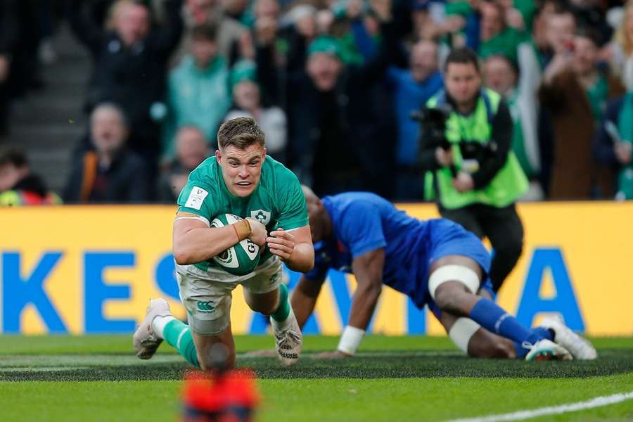 Garry Ringrose maakt er middels ene try 30-19 van