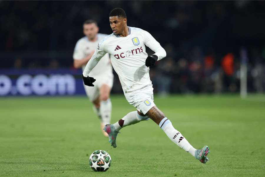 Marcus Rashford au Parc des Princes.