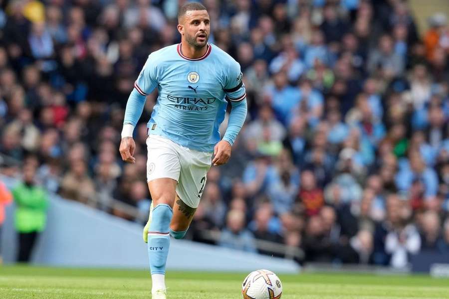 Kyle Walker avec Manchester City, ce week-end, contre Manchester United (6-3). 