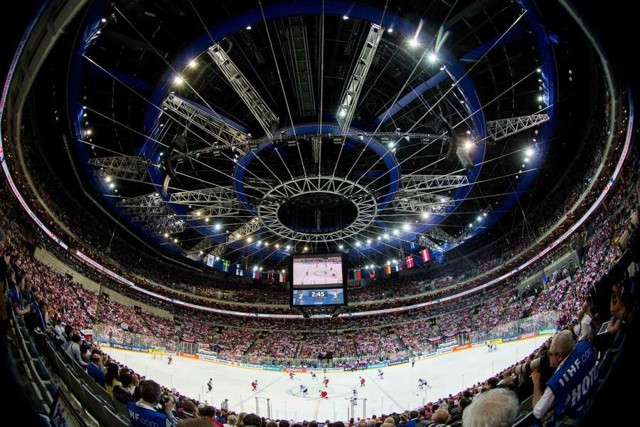 Die Arena in Prag wird einer der Austragungsorte der Eishockey-Weltmeisterschaft 2024 sein.