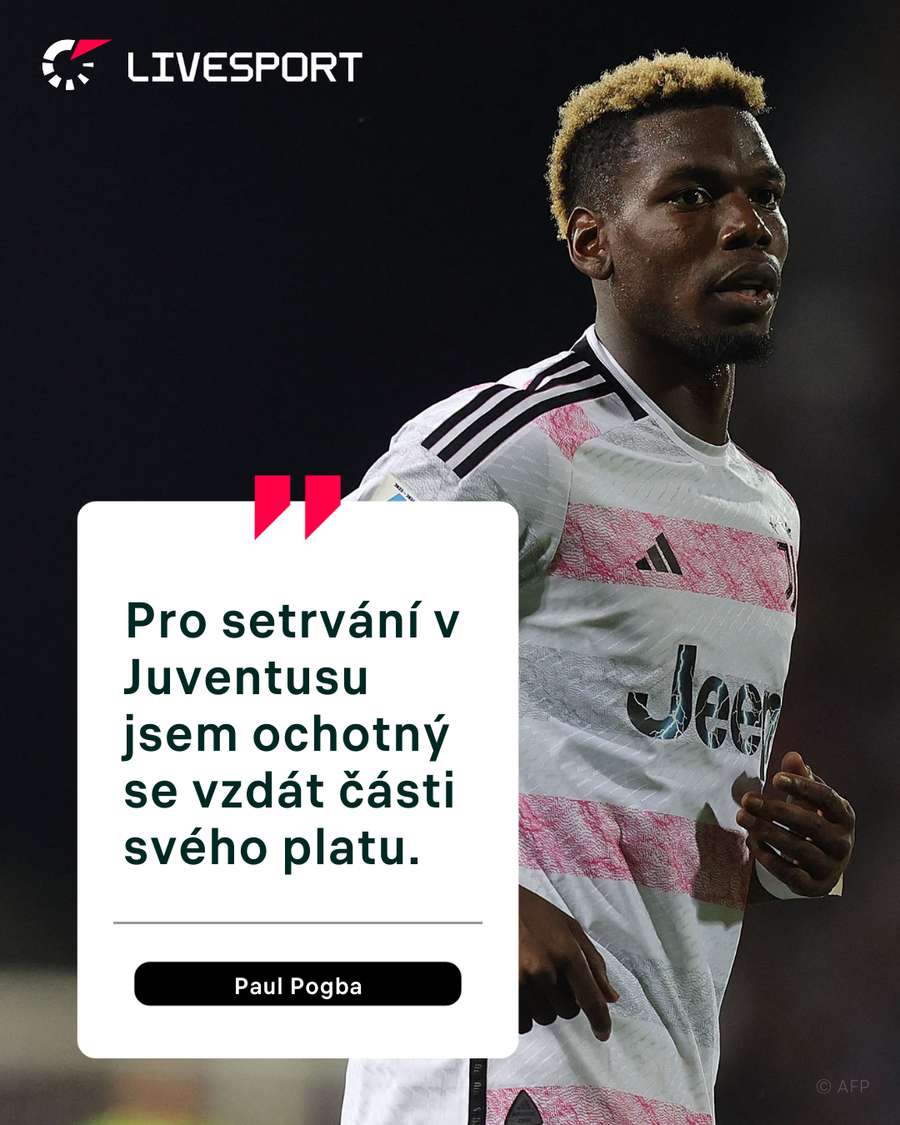 Pogba by rád zůstal v Juventusu.