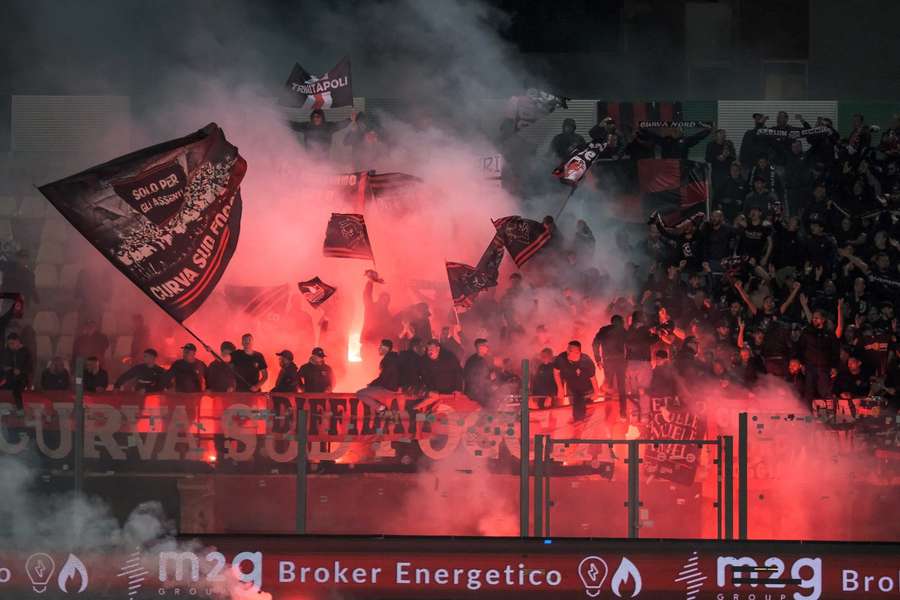 I tifosi del Foggia in trasferta a Monopoli