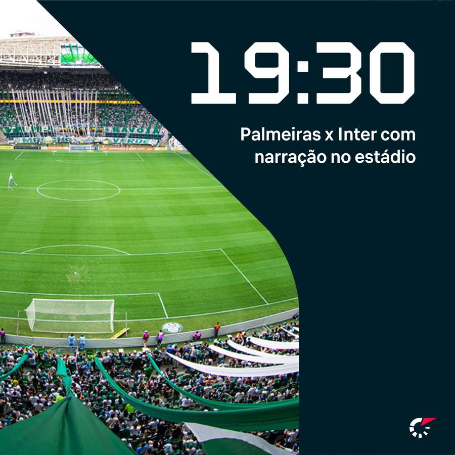 Jogo terá narração do Flashscore direto do Allianz Parque