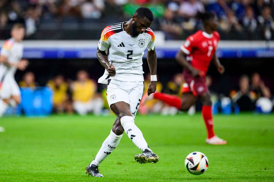 Rudiger in action for Germany