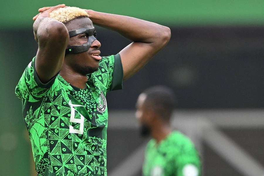 Osimhen, buteur pour la première fois à la CAN, n'a pas su trouver la clé pour permettre au Nigéria de prendre trois points. 