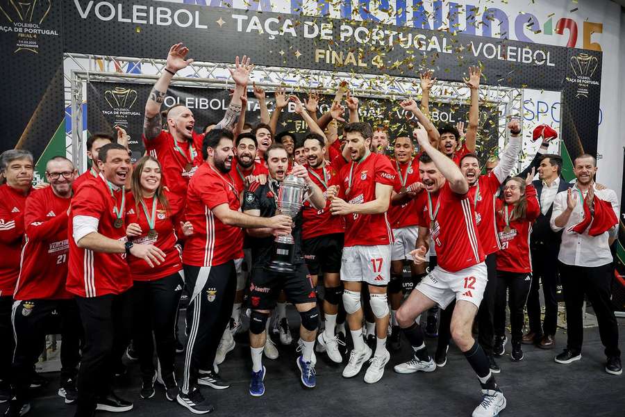 Benfica venceu a Taça de Portugal de voleibol Benfica venceu a Taça de Portugal de voleibol