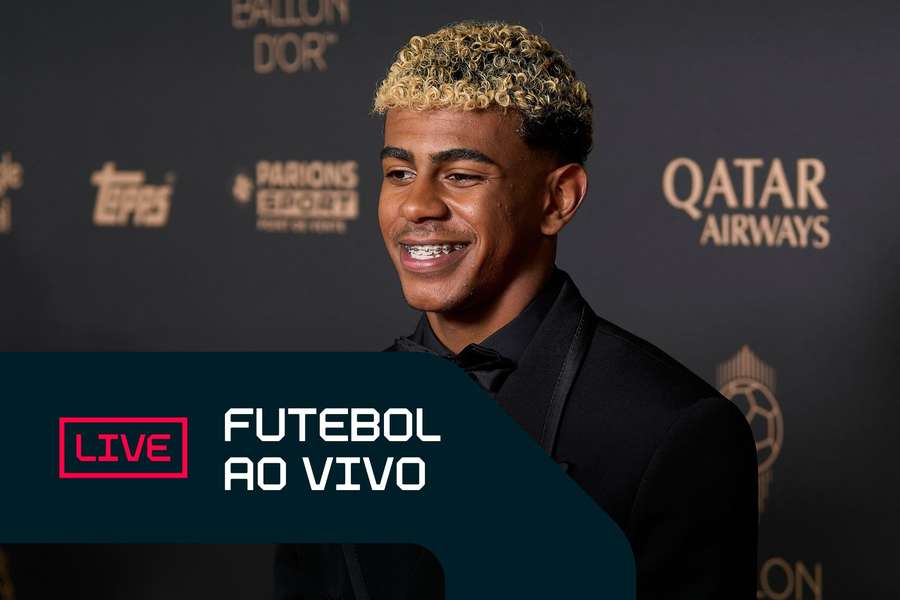 Lamine Yamal na premiação da Bola de Ouro