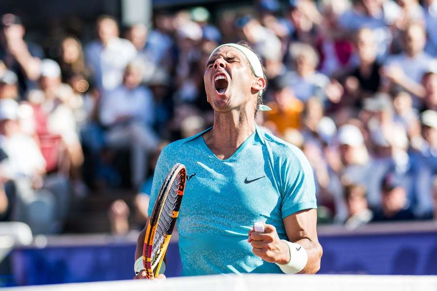 Nadal celebrates against Navone