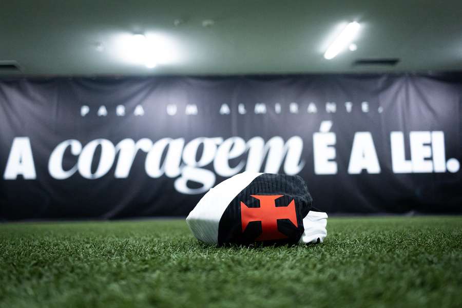 Camisa do Vasco no vestiário do Maracanã