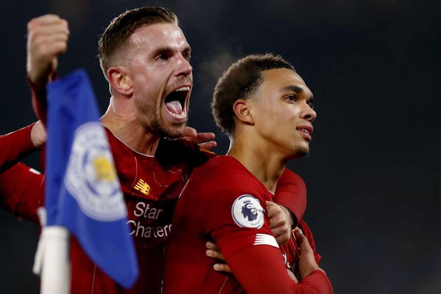 Henderson and Alexander-Arnold in action for Liverpool
