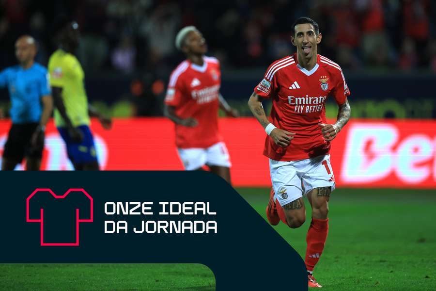 Di María em destaque na equipa do Benfica