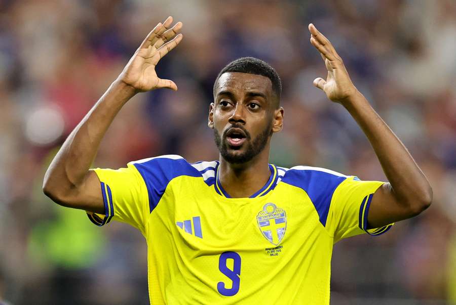 Sweden and Liverpool striker Alexander Isak. Sweden and Liverpool striker Alexander Isak.