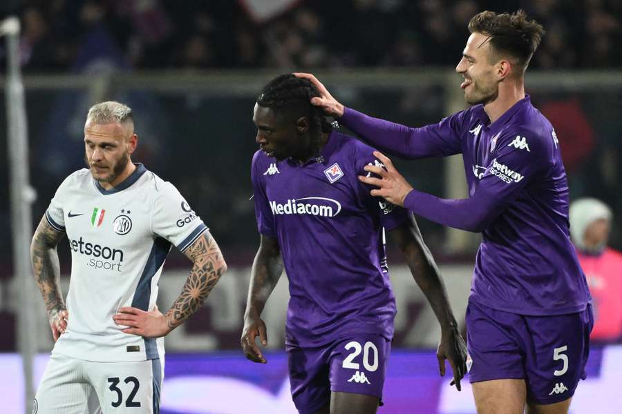 Moise Kean fez dois gols em Fiorentina 3x0 Inter de Milão
