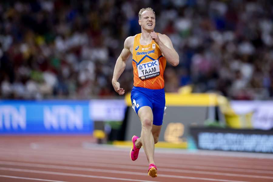 Rik Taam zette drie ongeldige pogingen neer met de discus