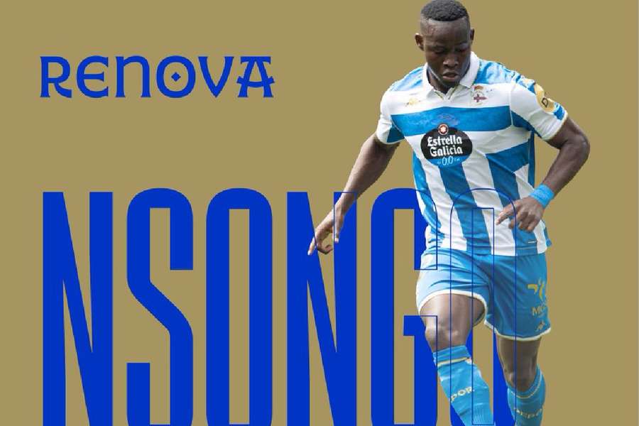 Nsongo Bil seguirá en el Deportivo hasta 2030 Nsongo Bil seguirá en el Deportivo hasta 2030