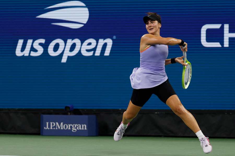 Canada's Andreescu in action at the US Open