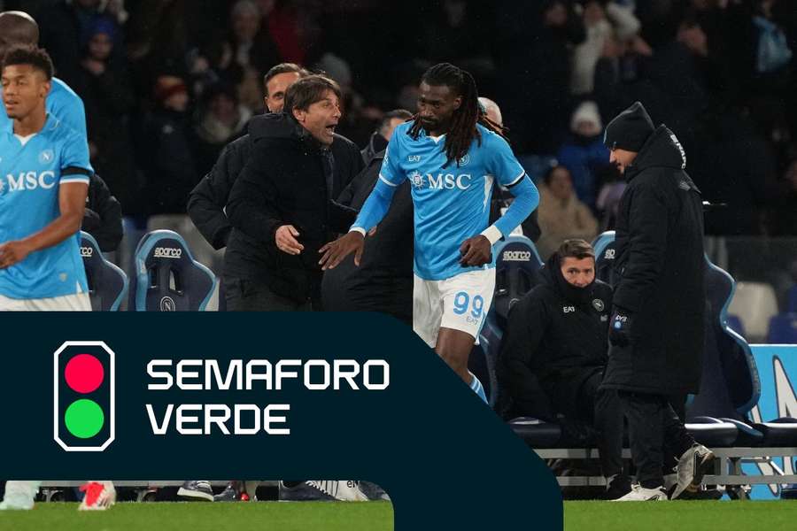 Antonio Conte e Frank Anguissa