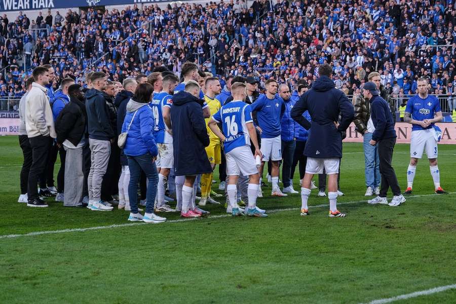 Darmstadt heard some unkind words from their own fans