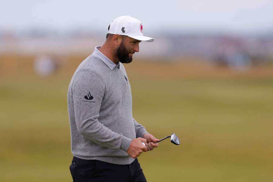 Jon Rahm practices ahead of this weekend's Open