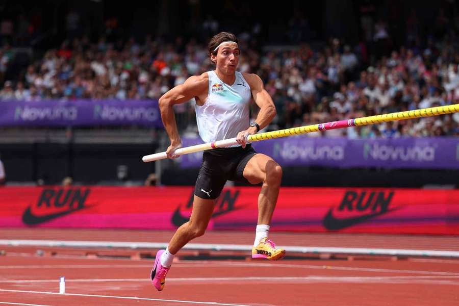 Duplantis competing in London earlier this summer