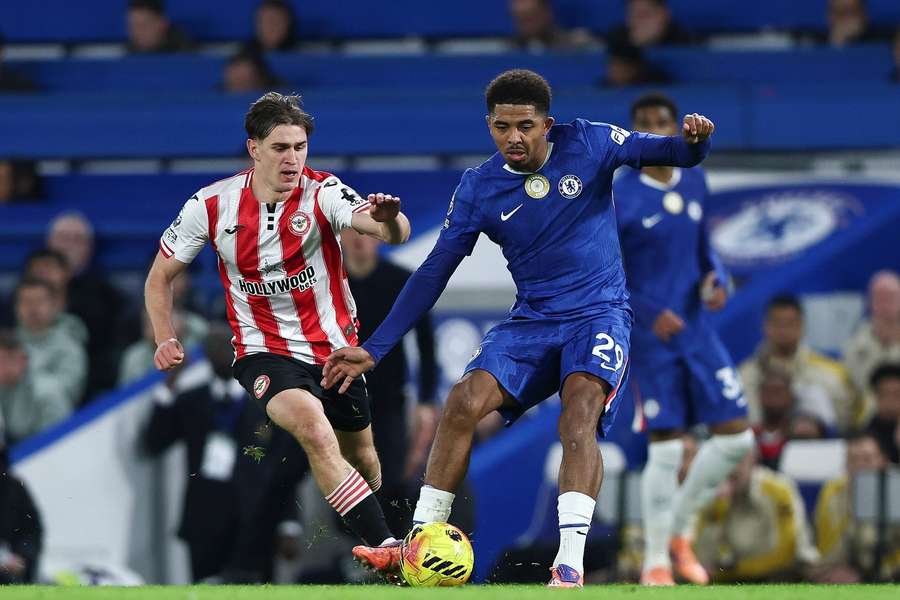 Chelsea's Wesley Fofana is pressured during a recent fixture vs Brentford Chelsea's Wesley Fofana is pressured during a recent fixture vs Brentford