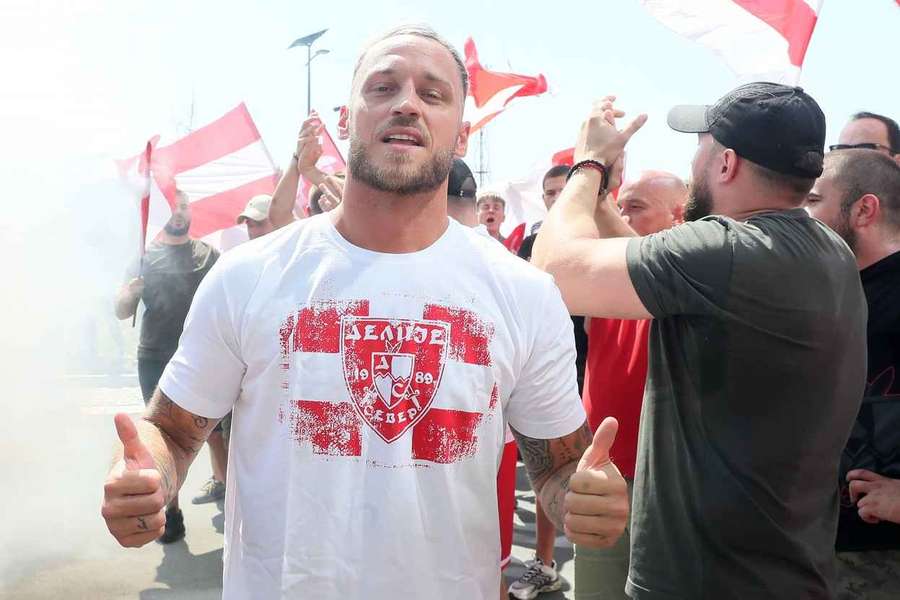 Arnautovic został przywitany w Serbii w wielkim stylu.