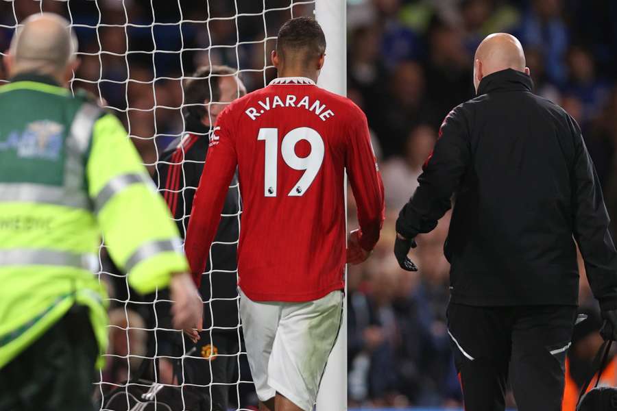 Raphaël Varane s'est blessé ce samedi lors de la rencontre Chelsea-Manchester United. 