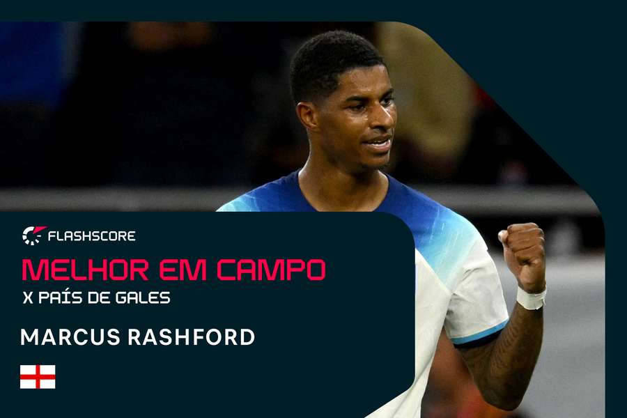 Marcus Rashford foi a grande figura da partida