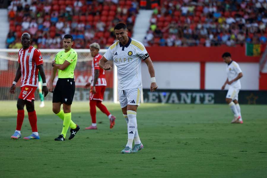 Cristiano Ronaldo marcó un doblete contra el Almería
