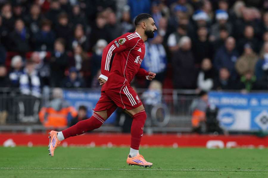 Liverpool's Mohamed Salah comes on as a substitute Liverpool's Mohamed Salah comes on as a substitute