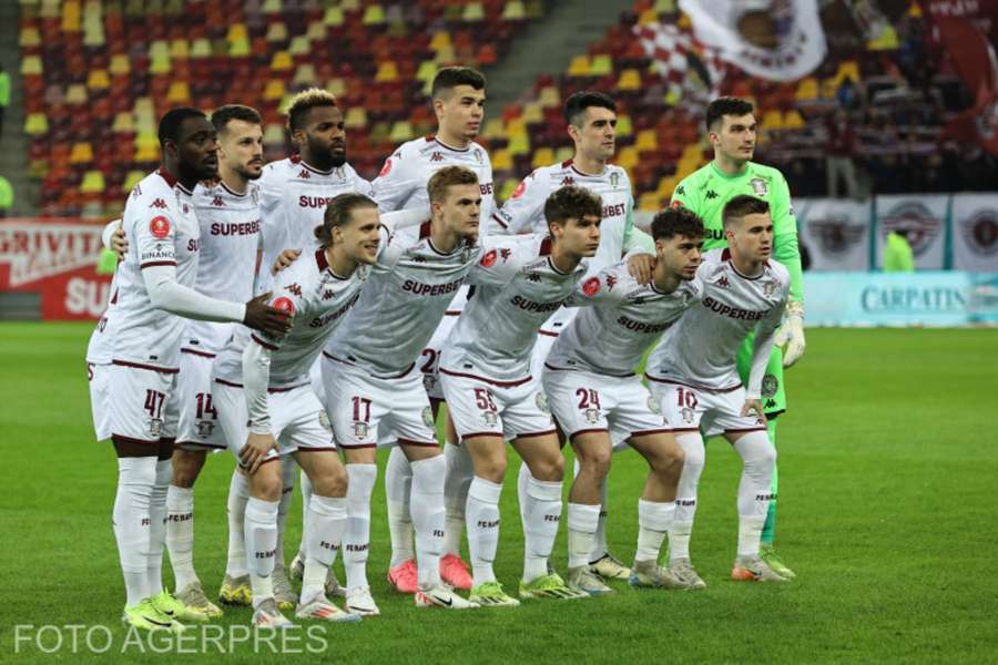 Echipa Rapidului, înainte de derby-ul cu Dinamo