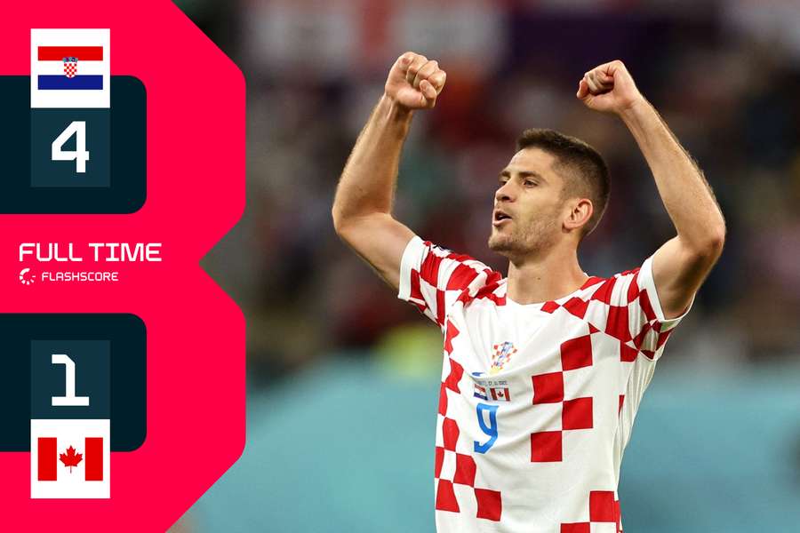 Andrej Kramaric scored twice for Croatia