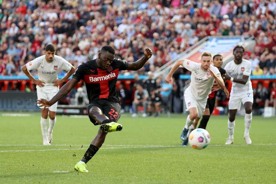 Victor Boniface nets once more for Bayer Leverkusen