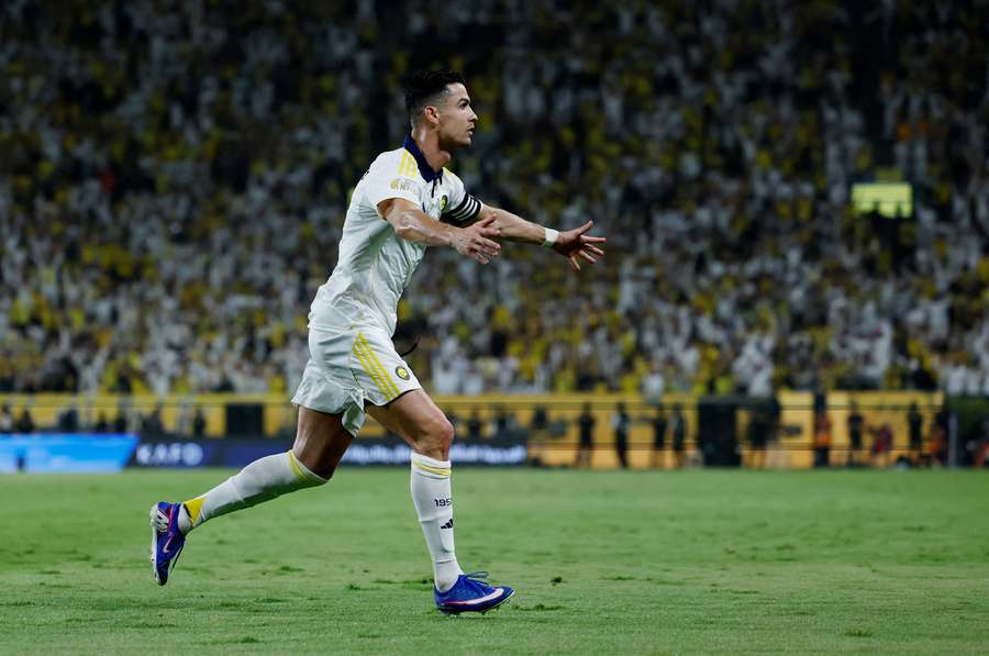 Markierte die beiden letzten Tore beim entscheidenden Sieg: Cristiano Ronaldo Markierte die beiden letzten Tore beim entscheidenden Sieg: Cristiano Ronaldo