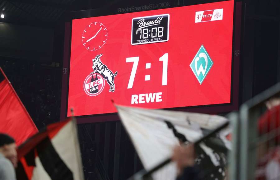 Der 1. FC Köln dominierte das letzte Heimspiel gegen Werder Bremen.