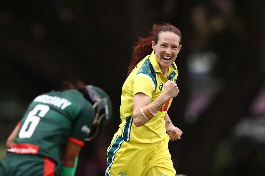 Megan Schutt celebrating a wicket in a recent home series against Bangladesh. Megan Schutt celebrating a wicket in a recent home series against Bangladesh.