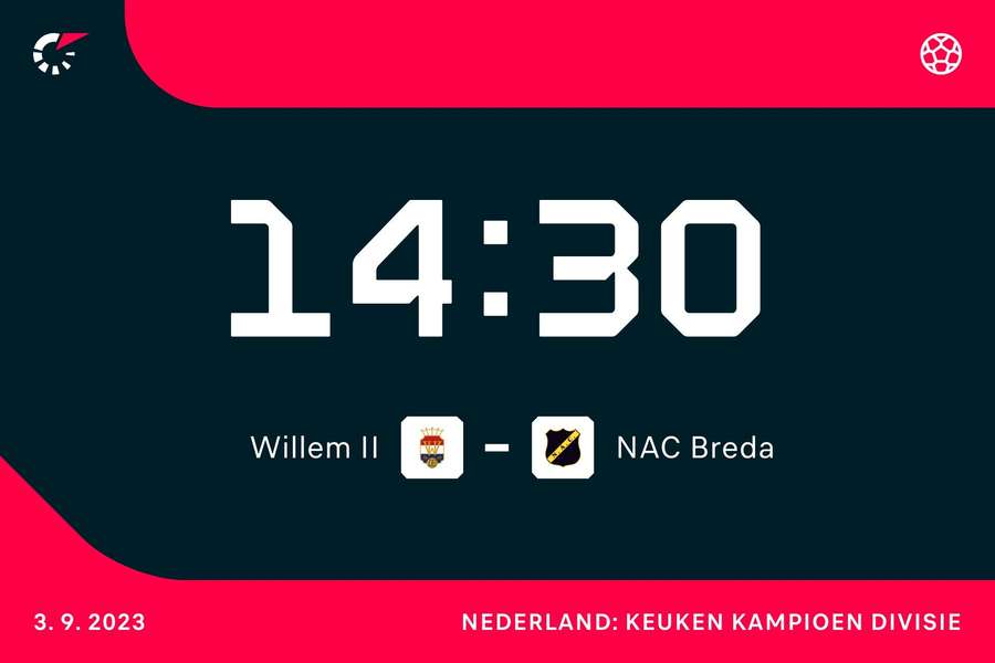 14:30: Willem II - NAC Breda